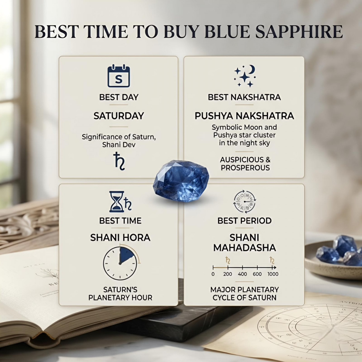 Best time to buy blue sapphire