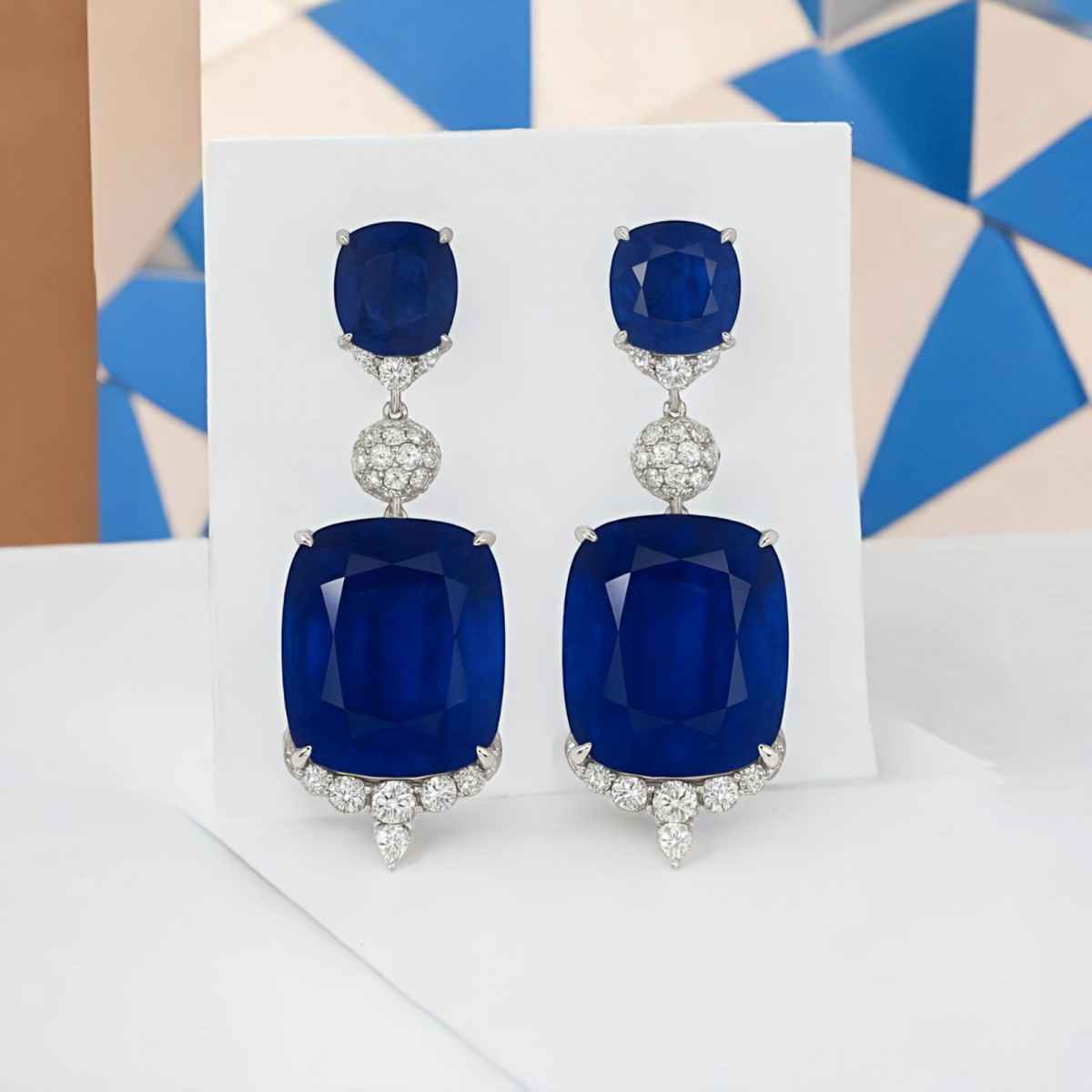 Blue Sapphire Earrings