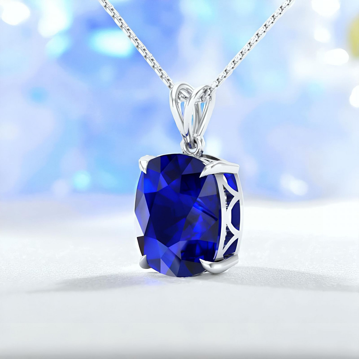 Blue Sapphire Pendant
