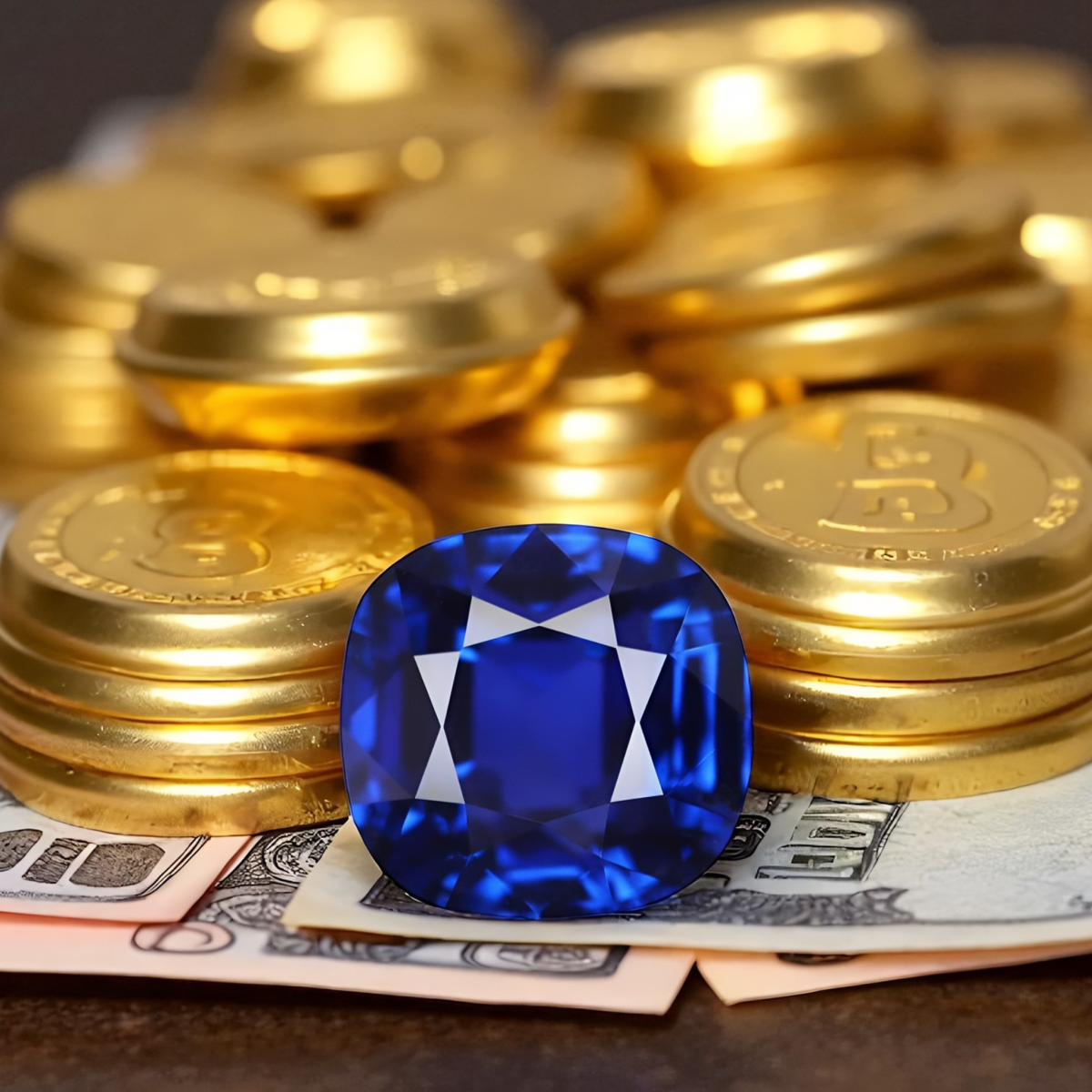 Blue sapphire stone
