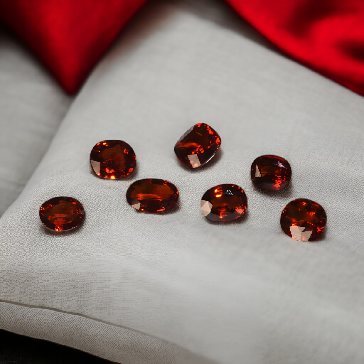 Different qualities of Hessonite Stone
