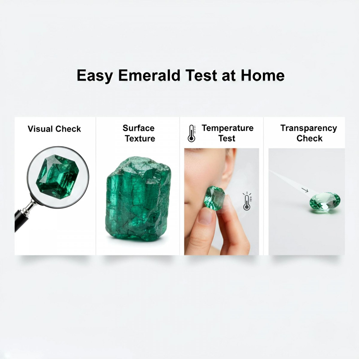 Easy emerald test at home