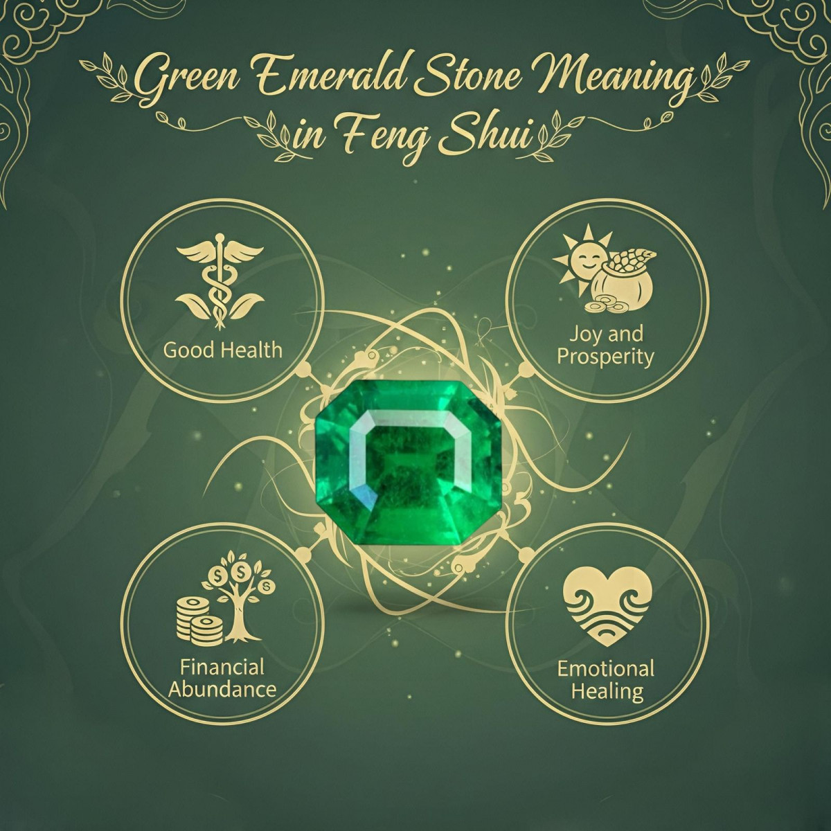Green Emerald stone meaning in Feng Shui