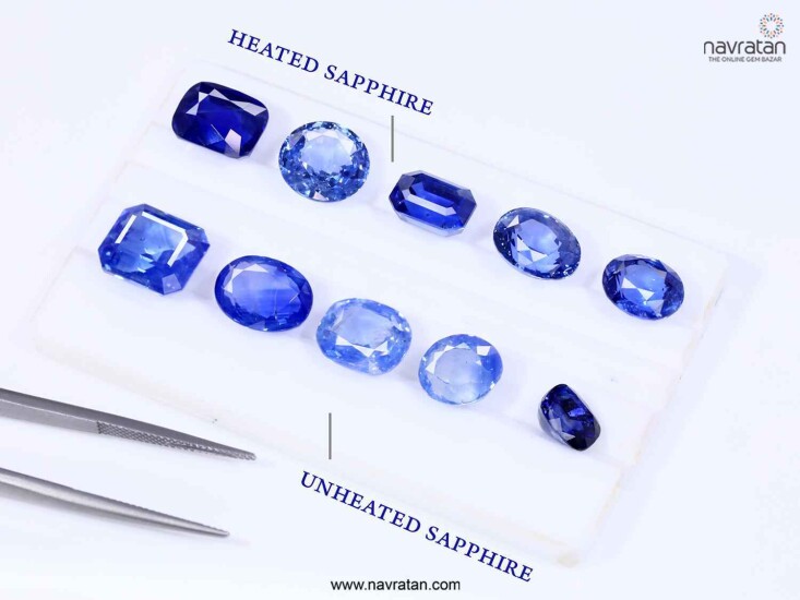Unheated vs Heated Sapphire