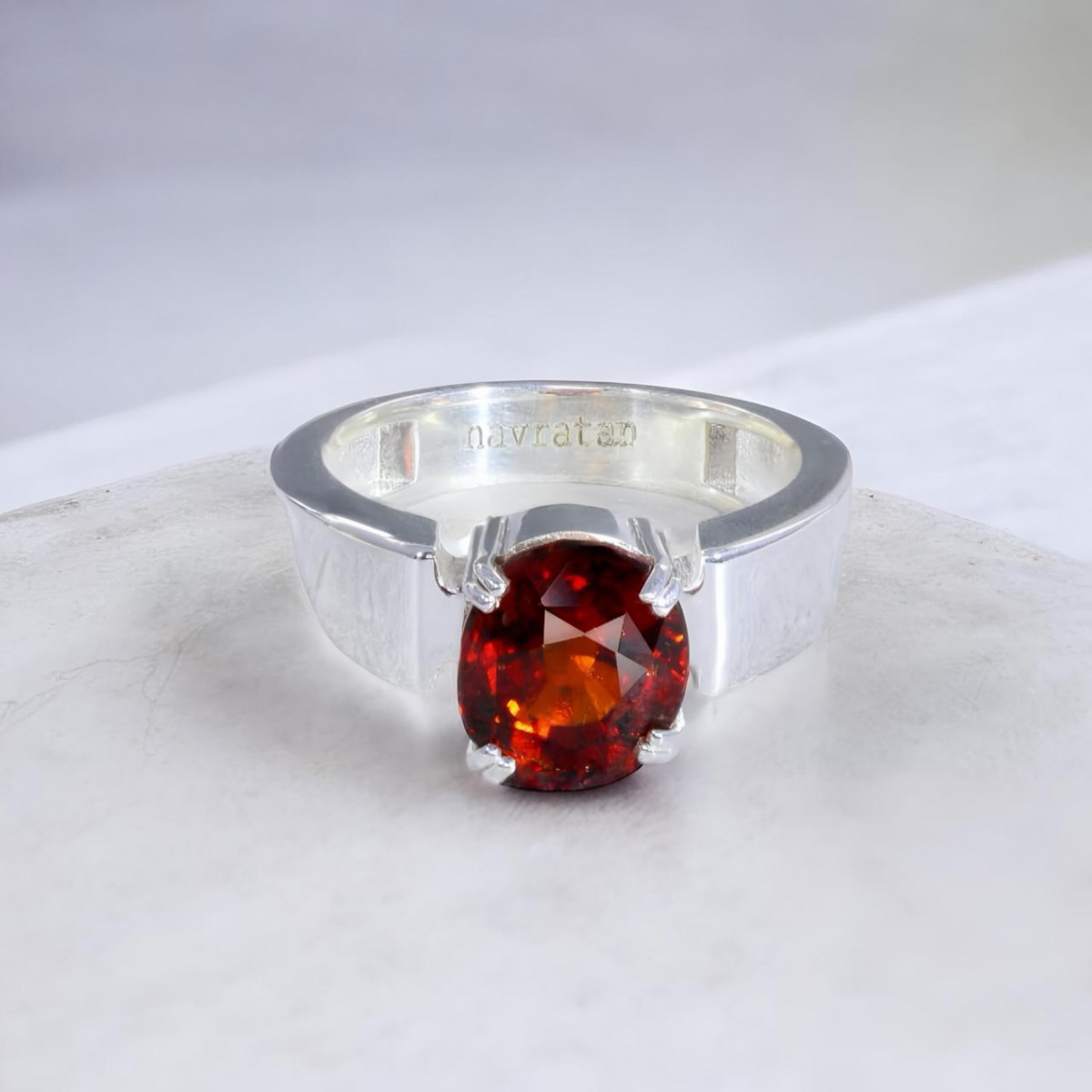 Hessonite Ring