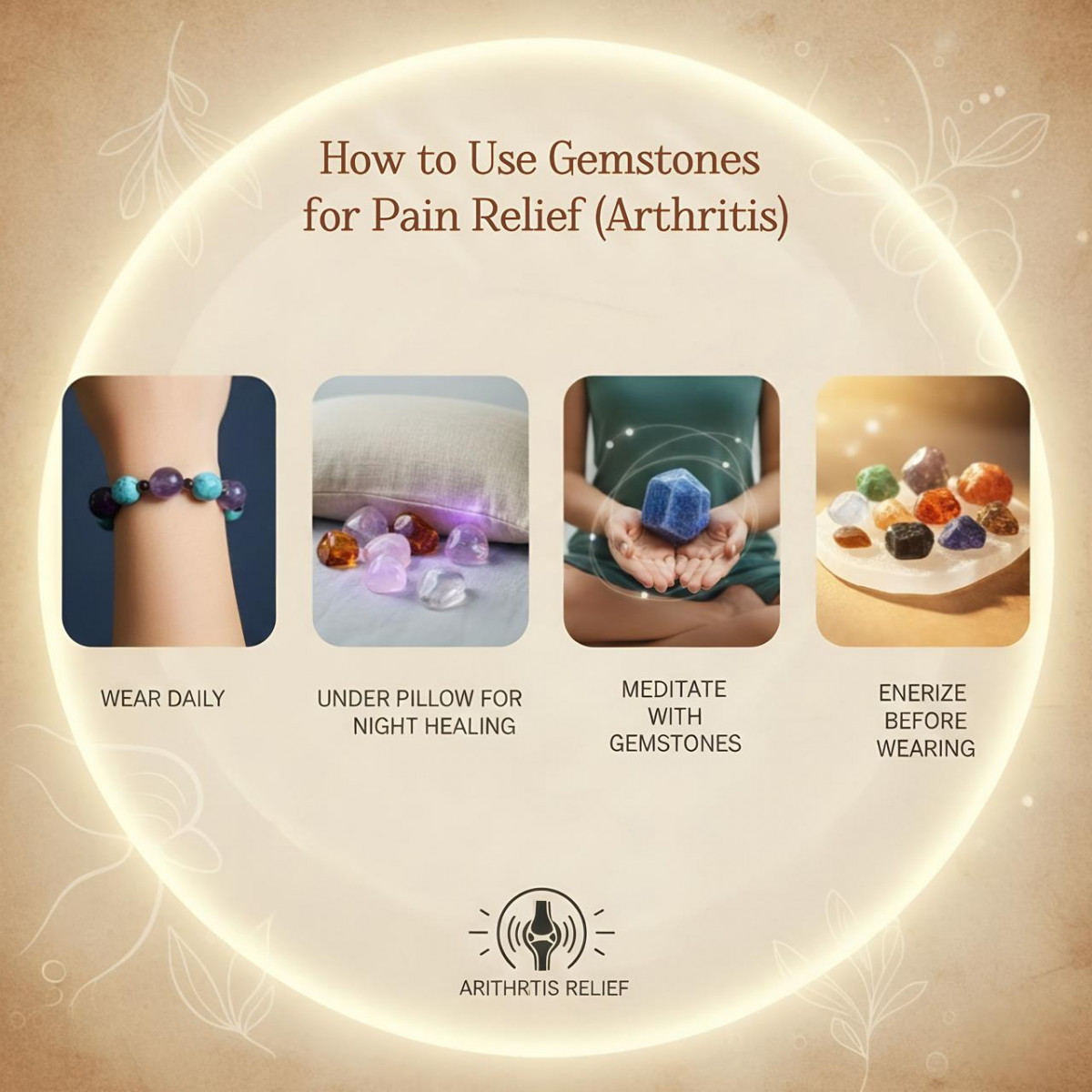 How to use gemstones for Arthritis Pain Relief