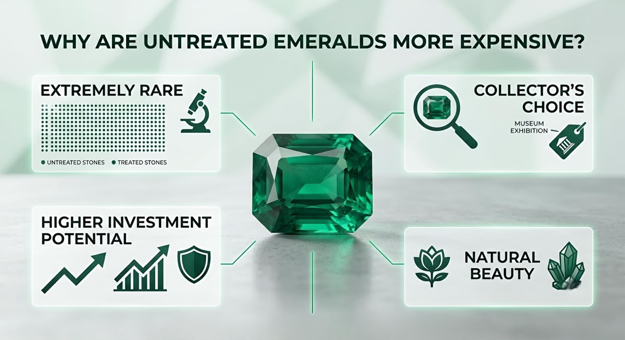 Why Are Untreated Emeralds More Expensive