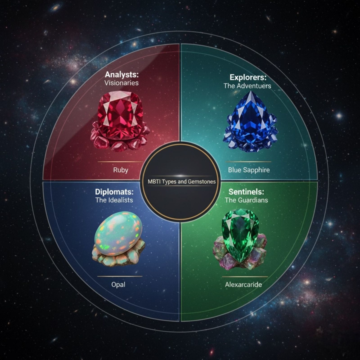 MBTI Types and Gemstones