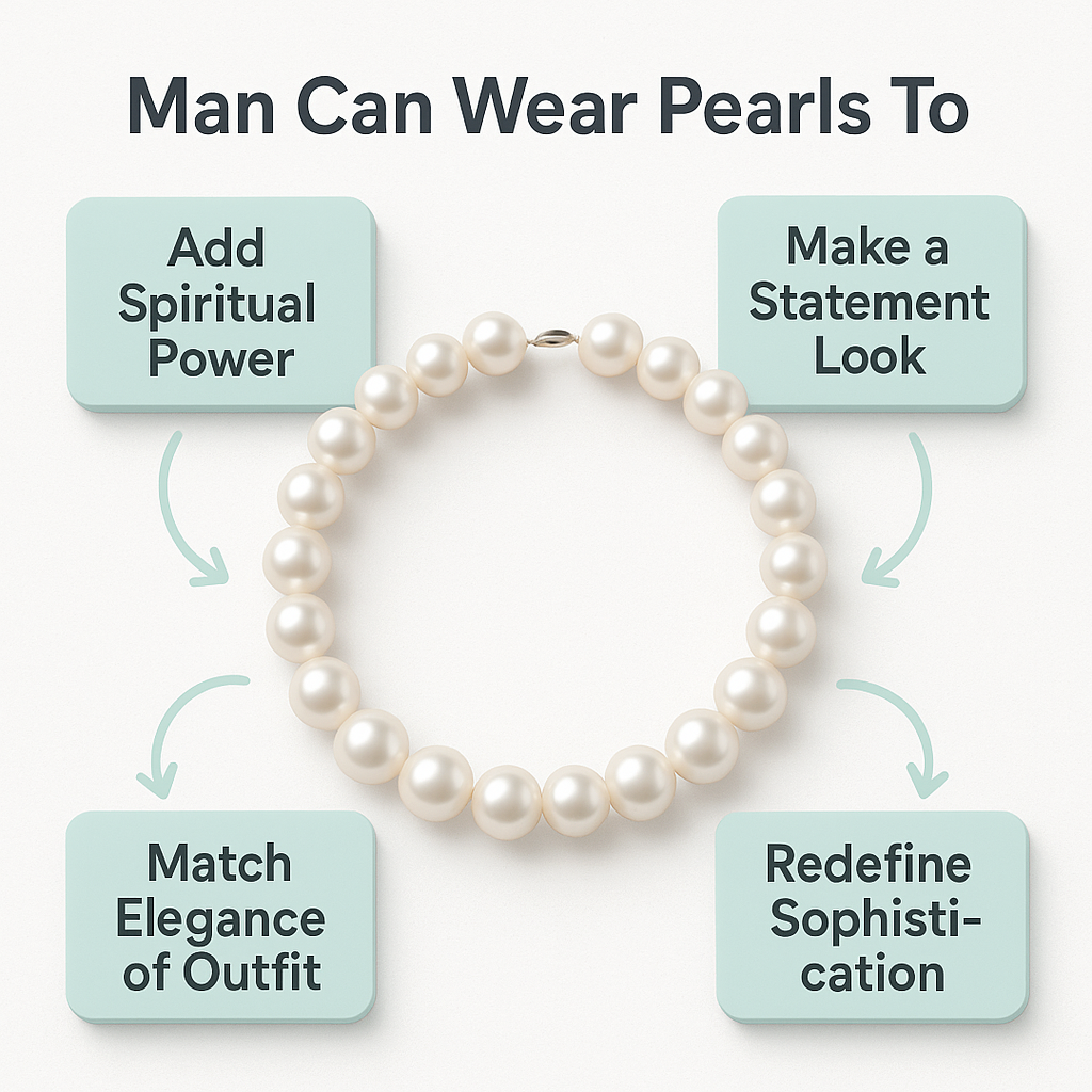 Men can wear Pearls To