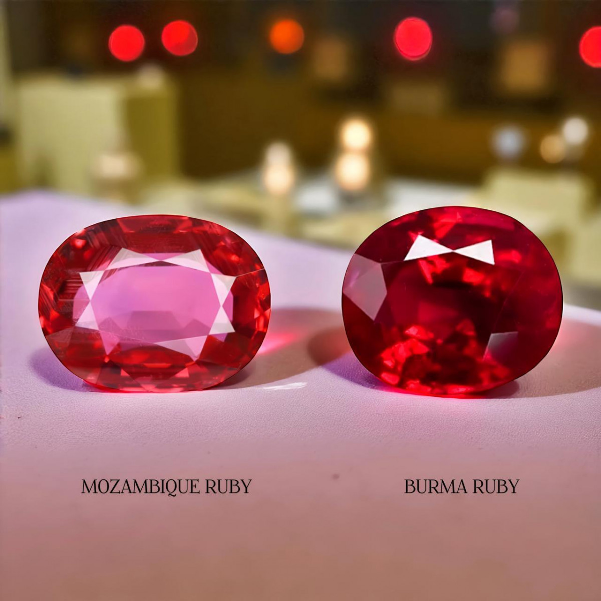 Mozambique Ruby and Burma Ruby