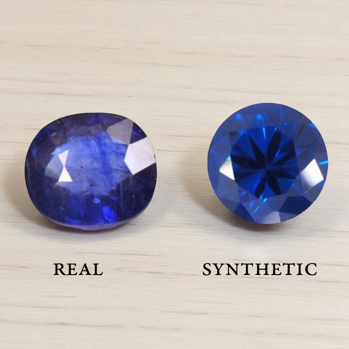 Real and Synthetic stone