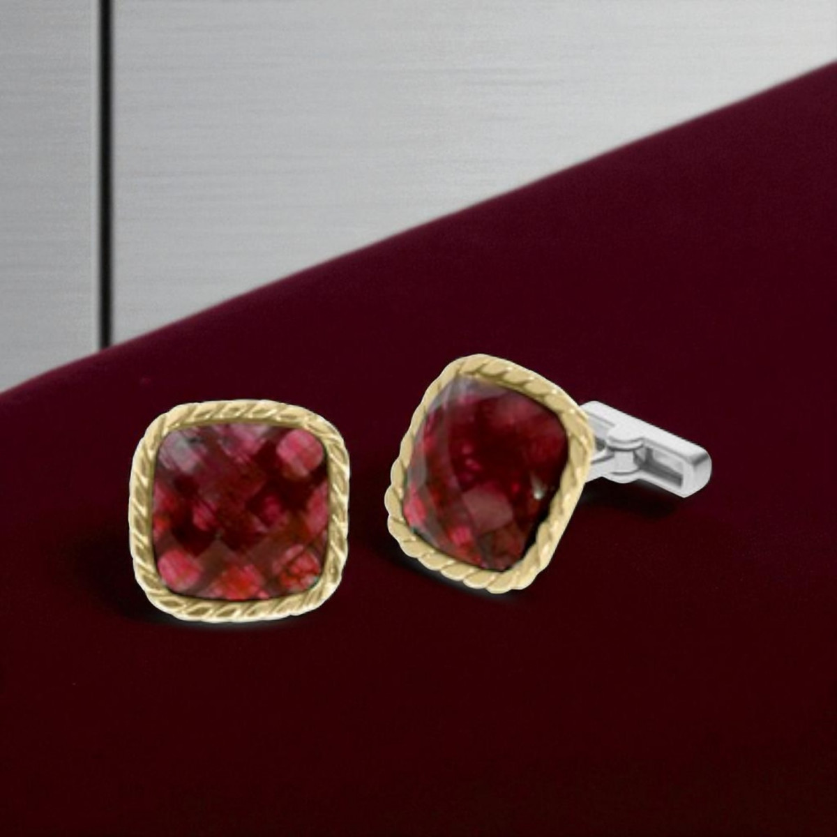Ruby Cufflinks