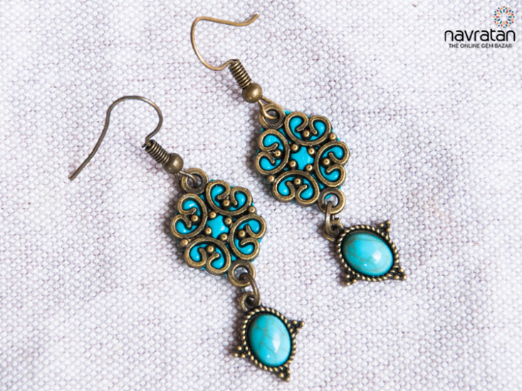 beautiful Turquoise stone earrings