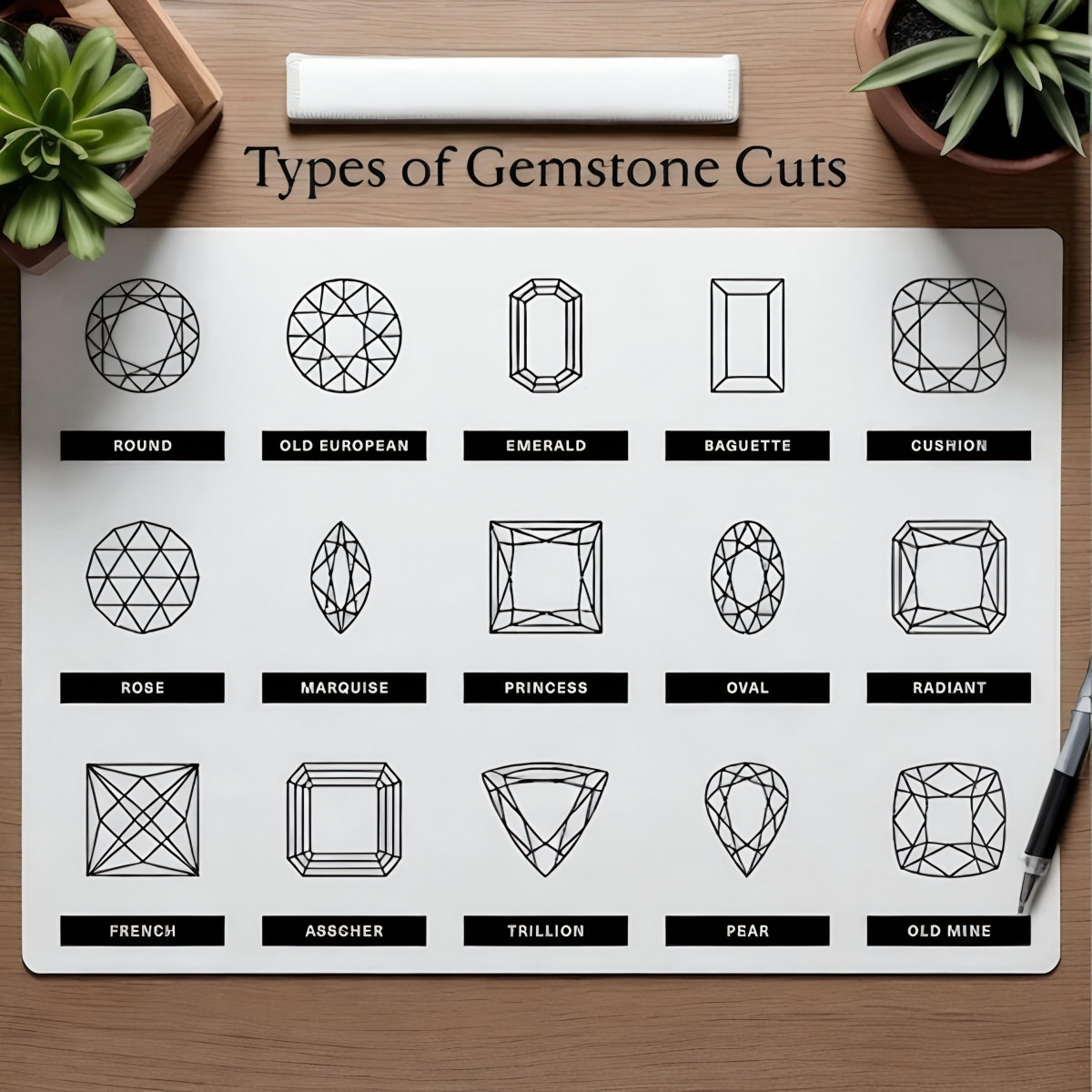 Types of gemstone cut