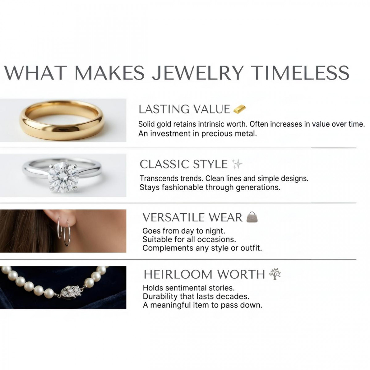 What makes jewelry timeless