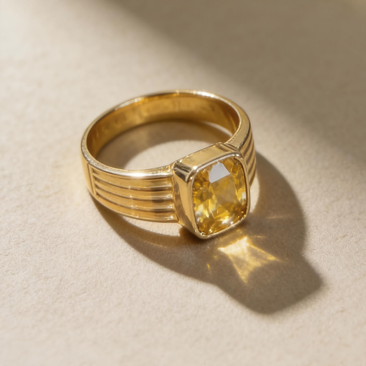 Yellow Sapphire Ring