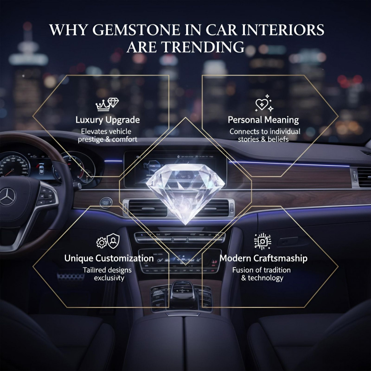 Why gemstone in car interiors are trending