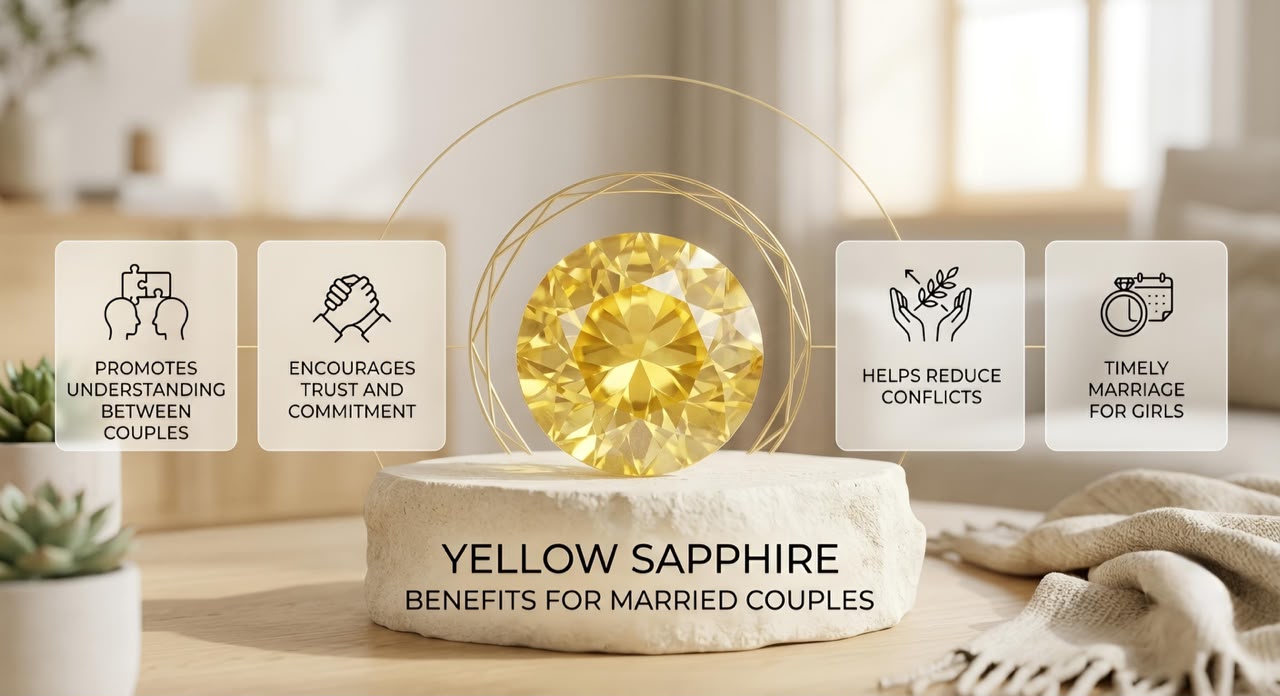 Yellow Sapphire Benefits for Married Couples