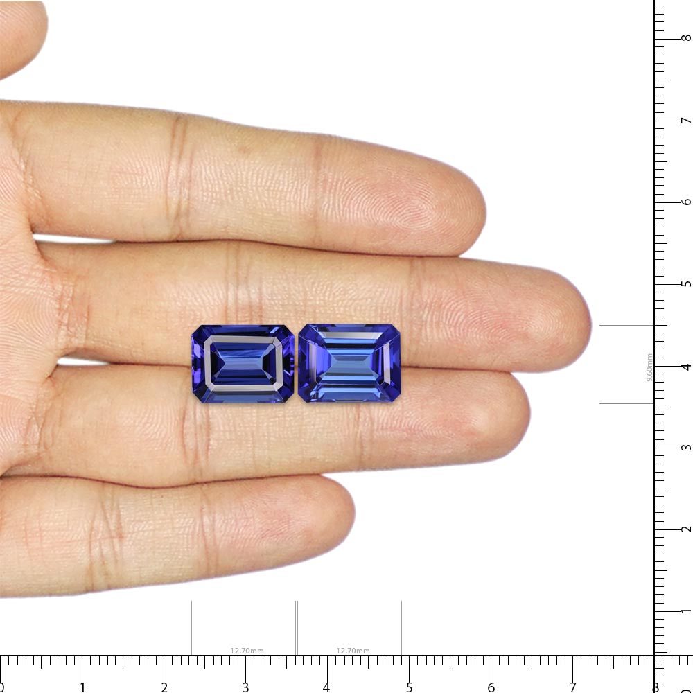 Tanzanite 12.7mm X 9.6mm X 6.6,12.7mm X 9.6mm X 6.2mm - 14.01 Carat