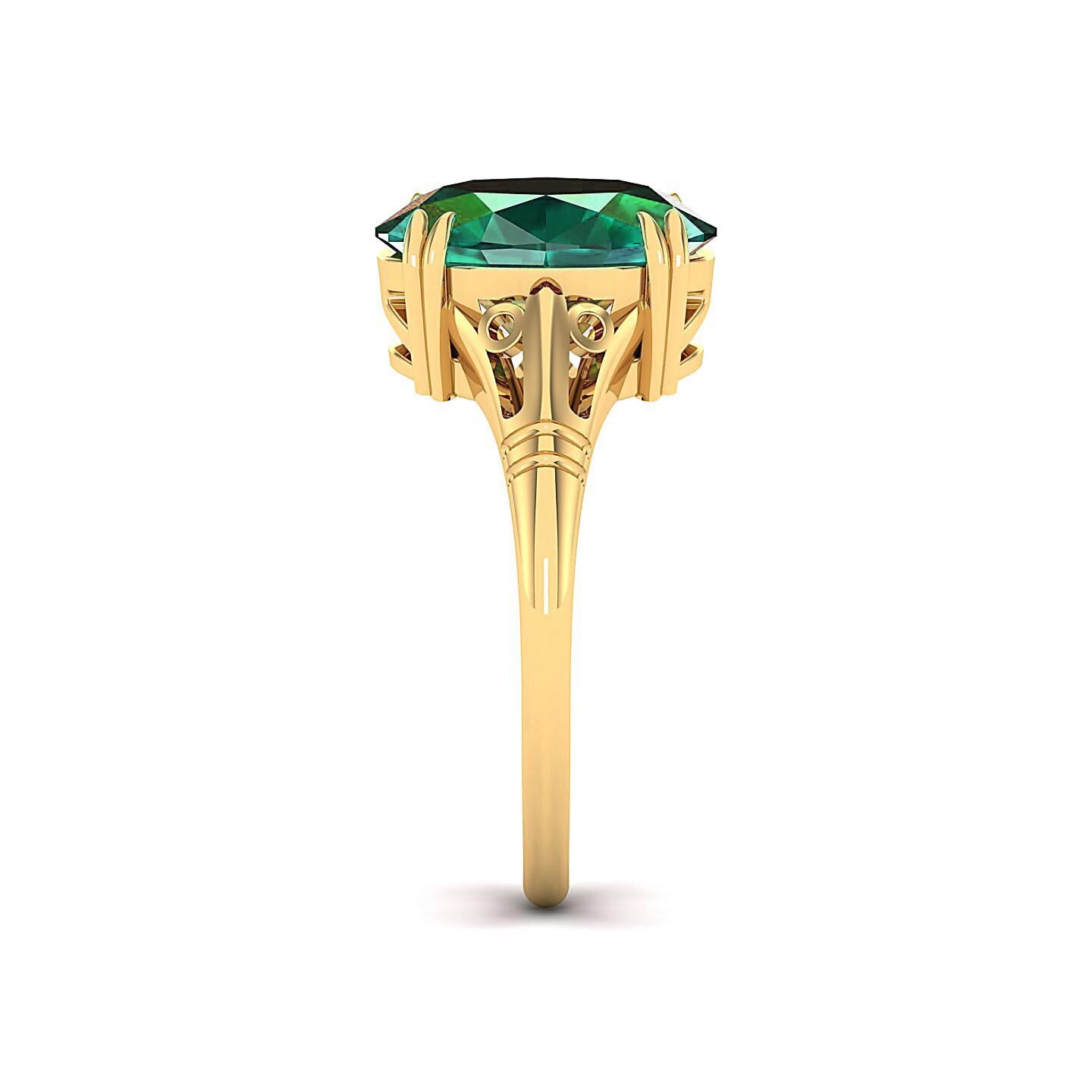The Crown Alexandrite Gold Rings