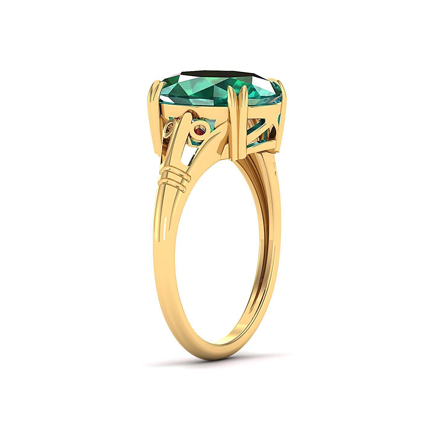 The Crown Alexandrite Gold Rings