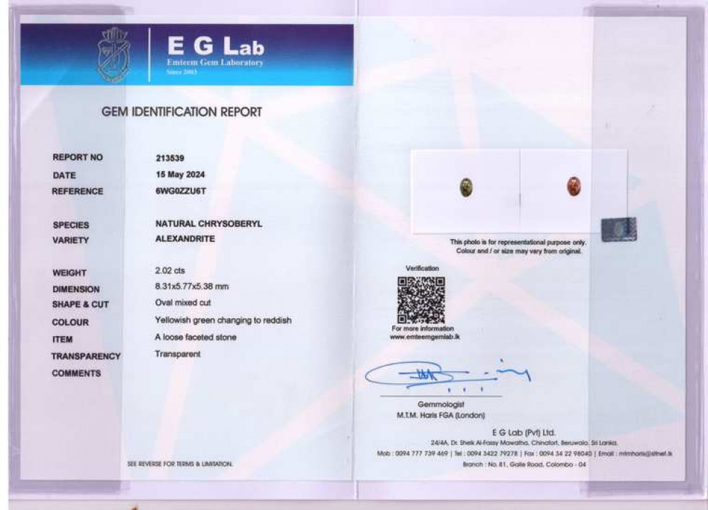 Alexandrite - 2.02 Carat