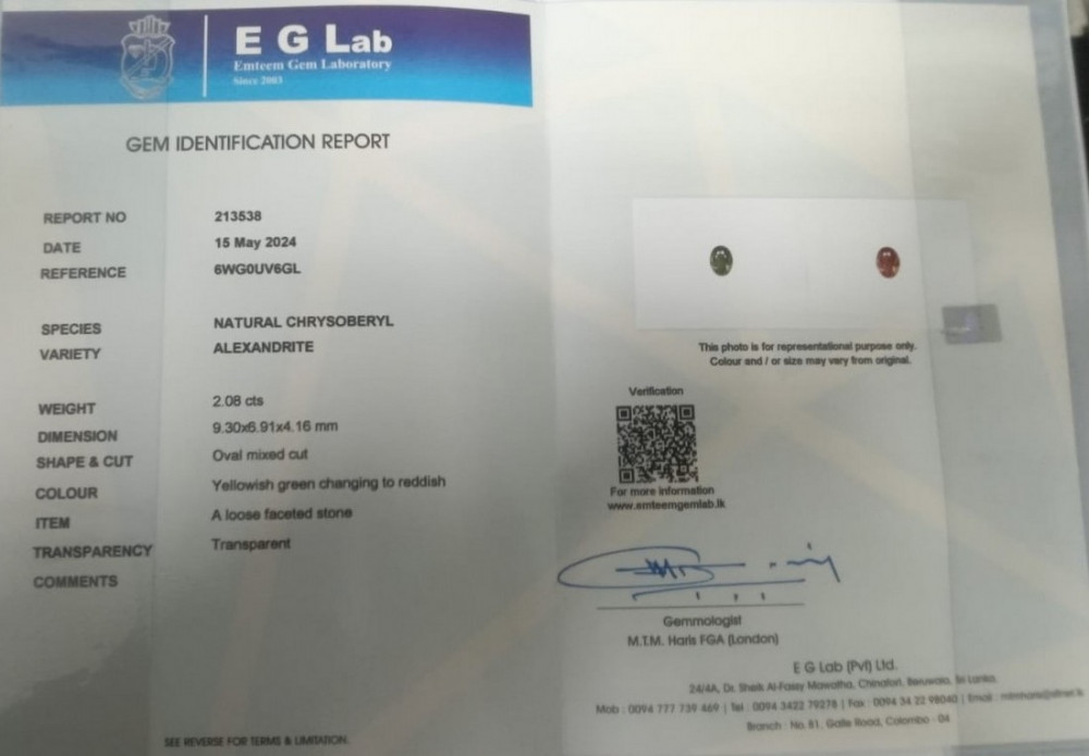 Alexandrite - 2.08 Carat