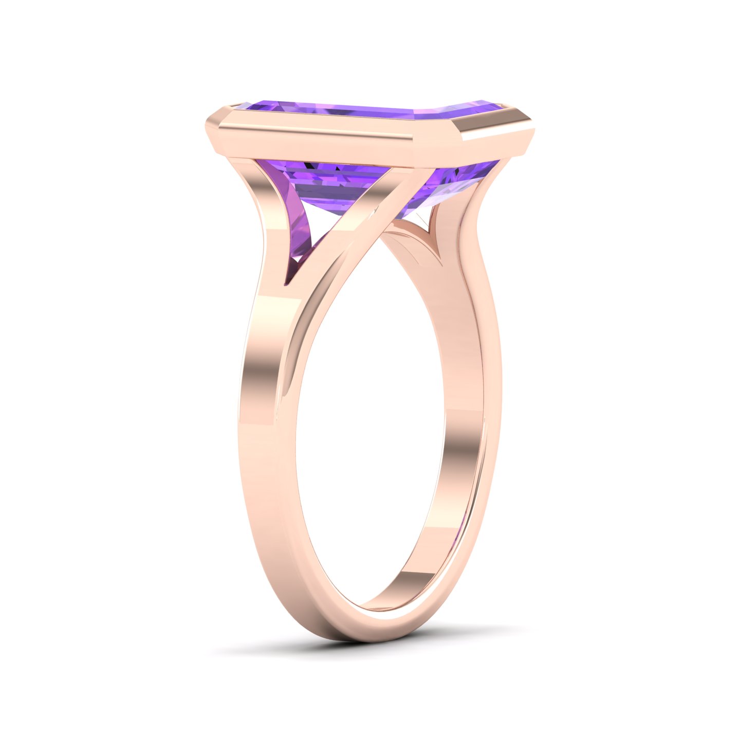 The Vivacious Amethyst Gold Ring
