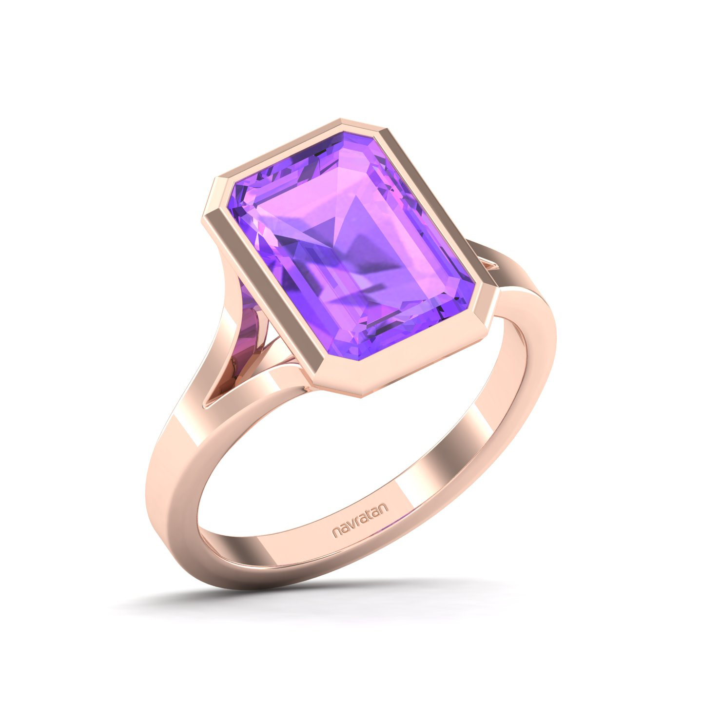 The Vivacious Amethyst Gold Ring