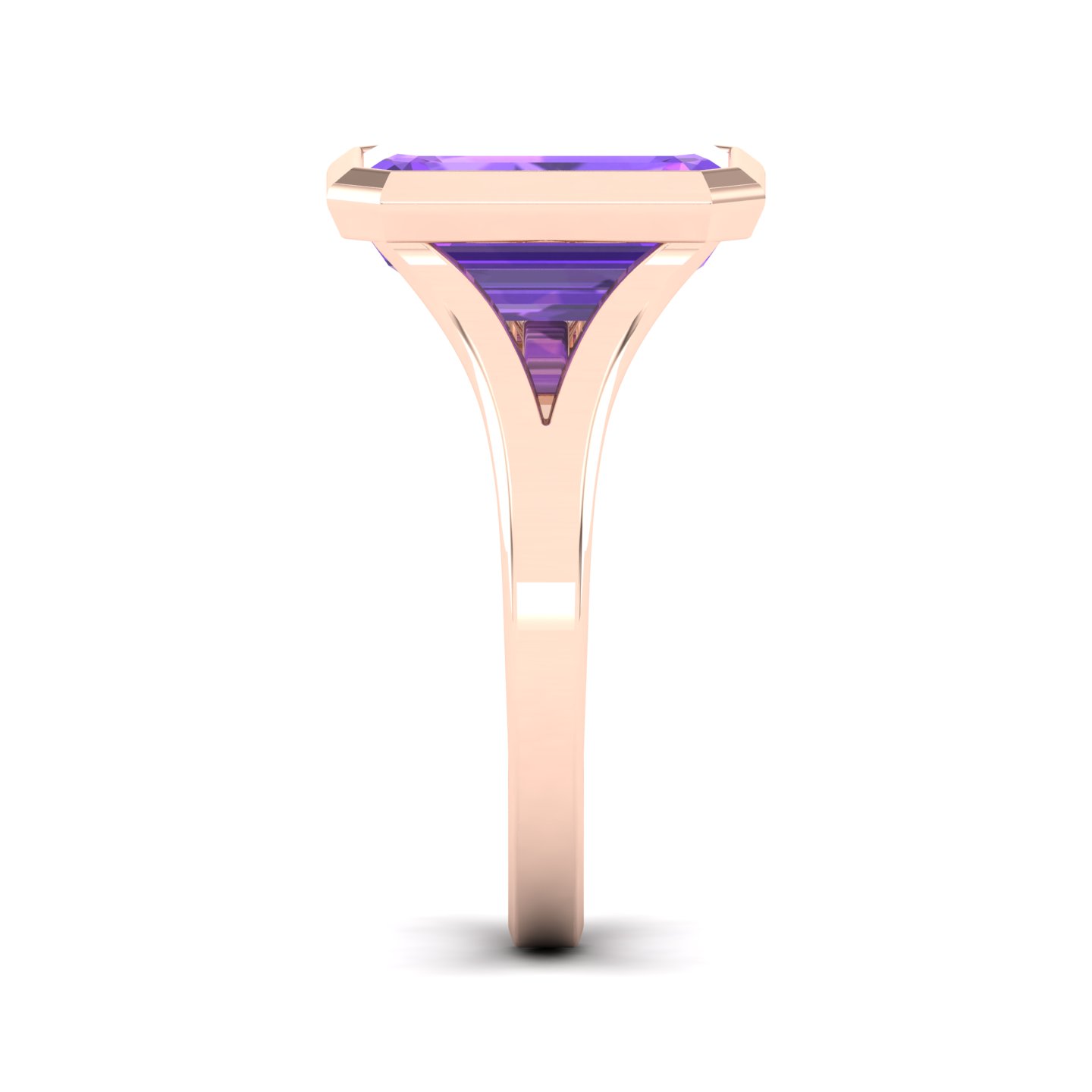 The Vivacious Amethyst Gold Ring