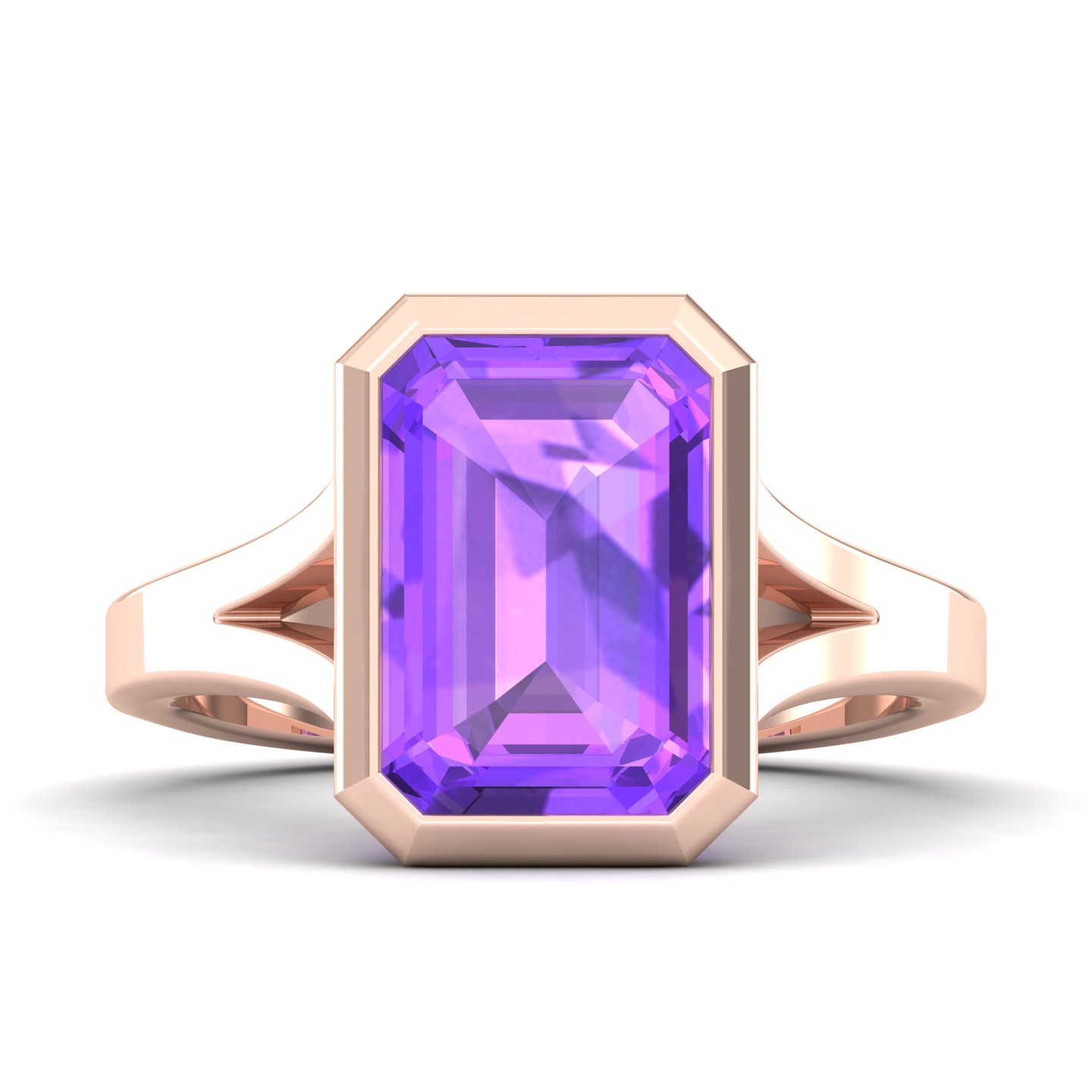 The Vivacious Amethyst Gold Ring