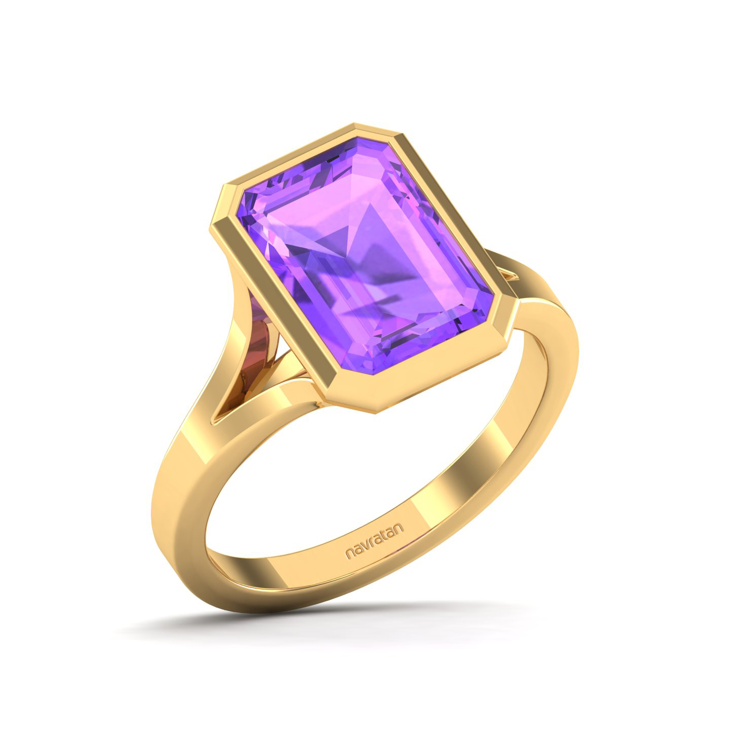 The Vivacious Amethyst Gold Ring