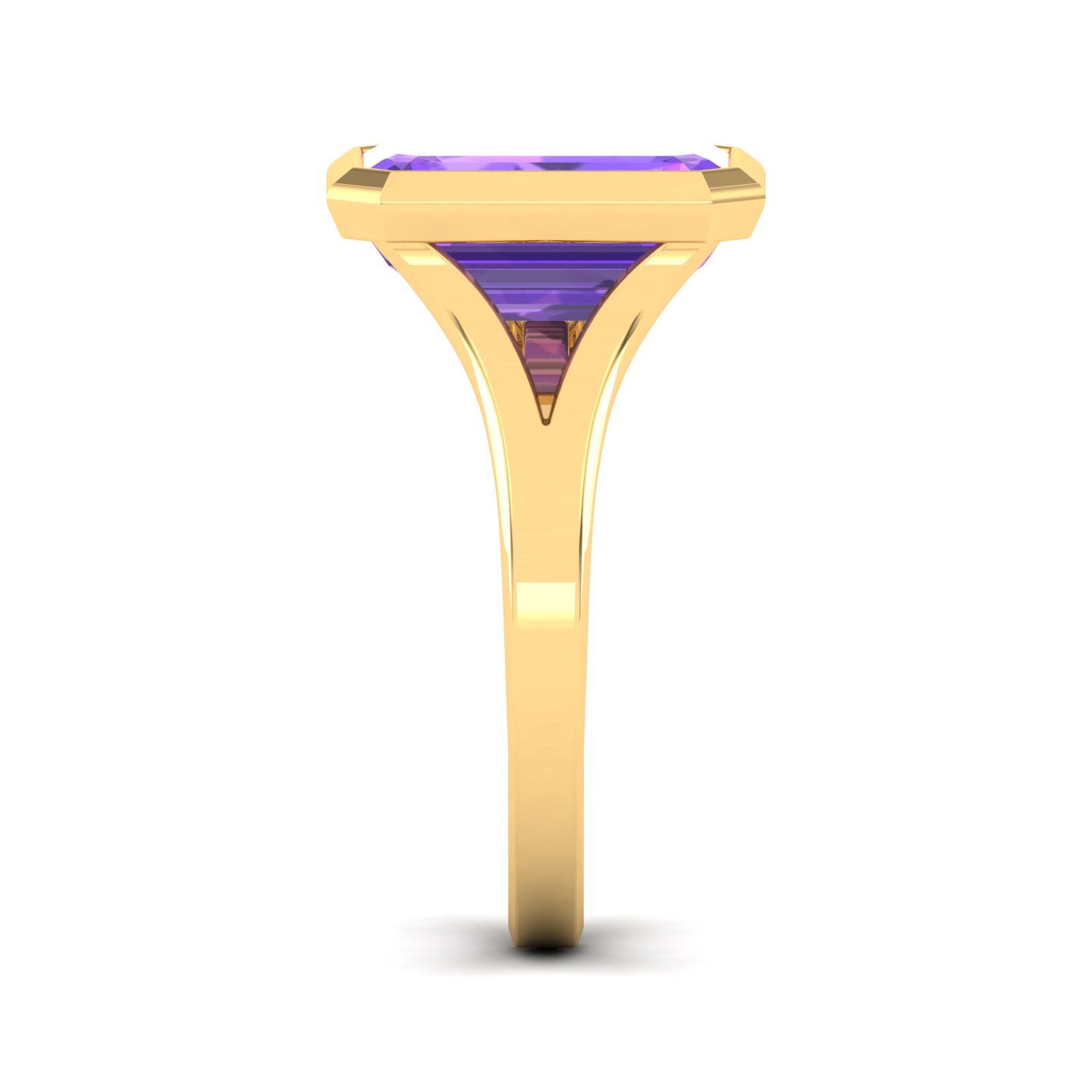 The Vivacious Amethyst Gold Ring