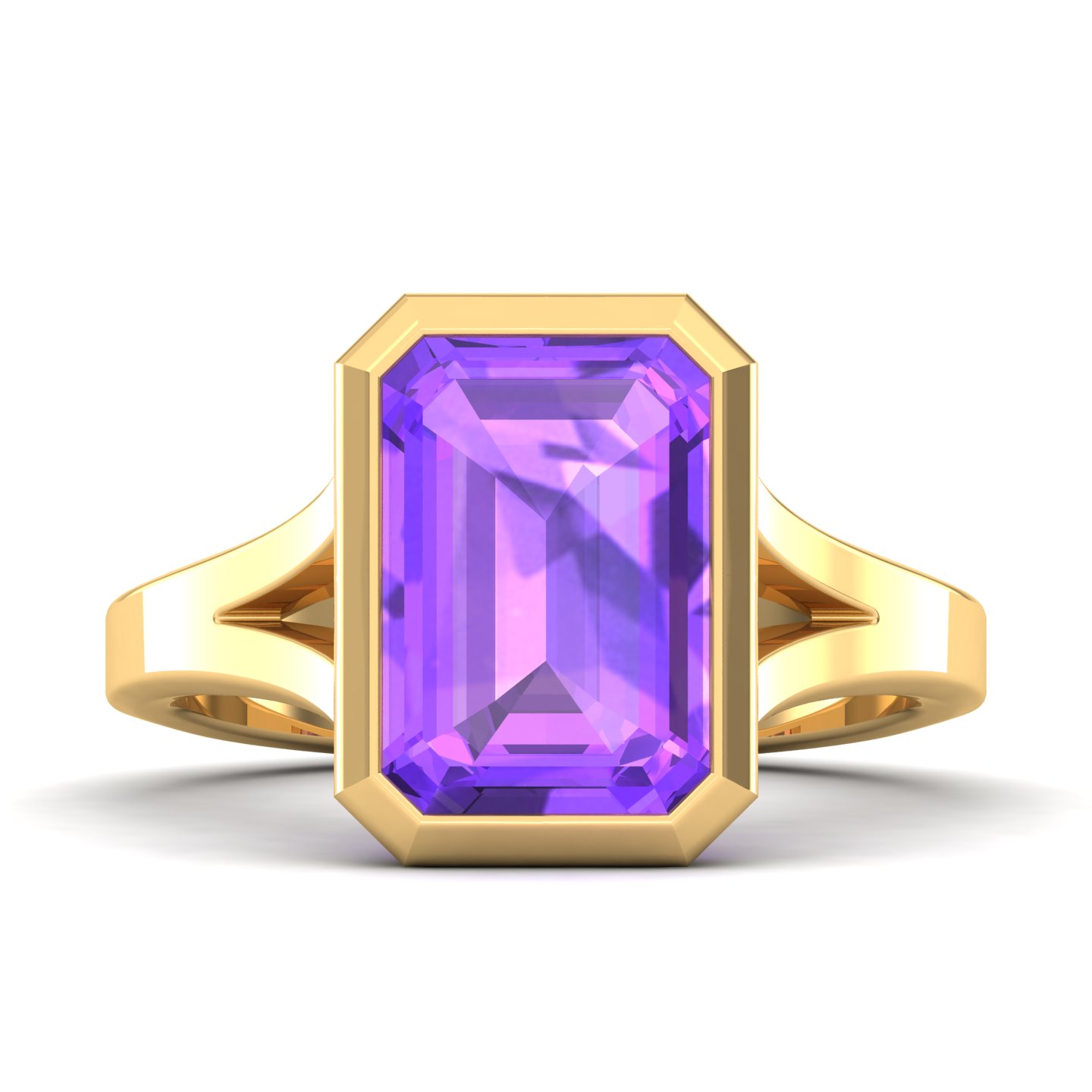 The Vivacious Amethyst Gold Ring