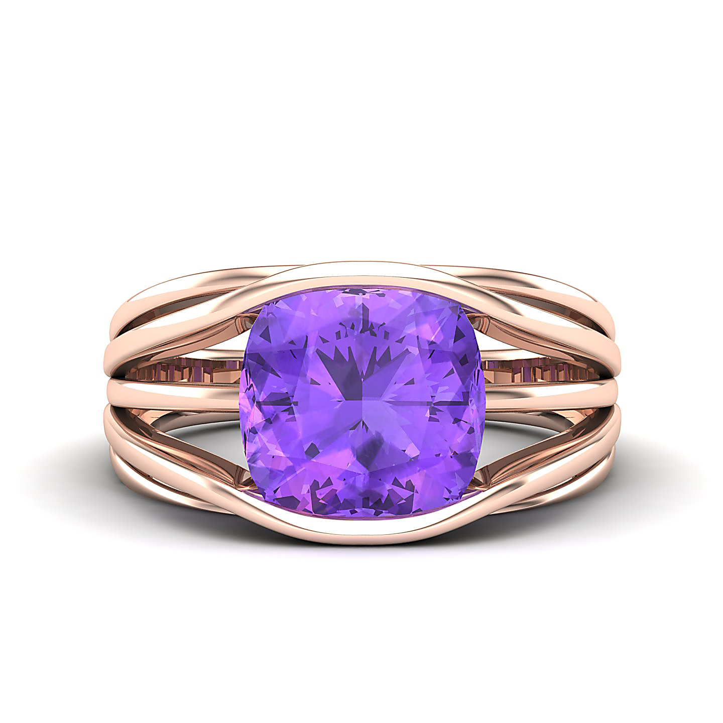 Amethyst Gold Rings
