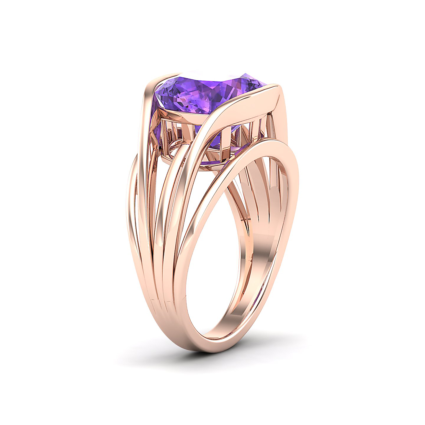 Amethyst Gold Rings
