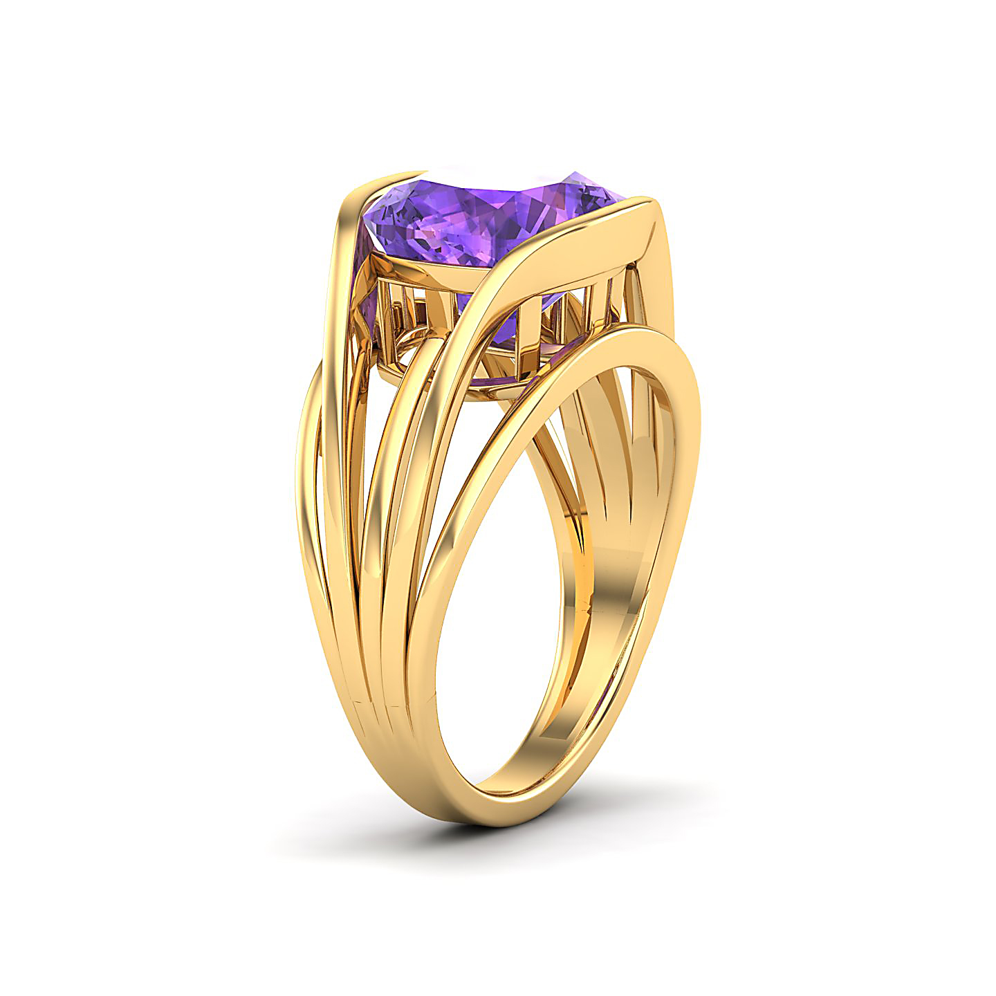 Amethyst Gold Rings
