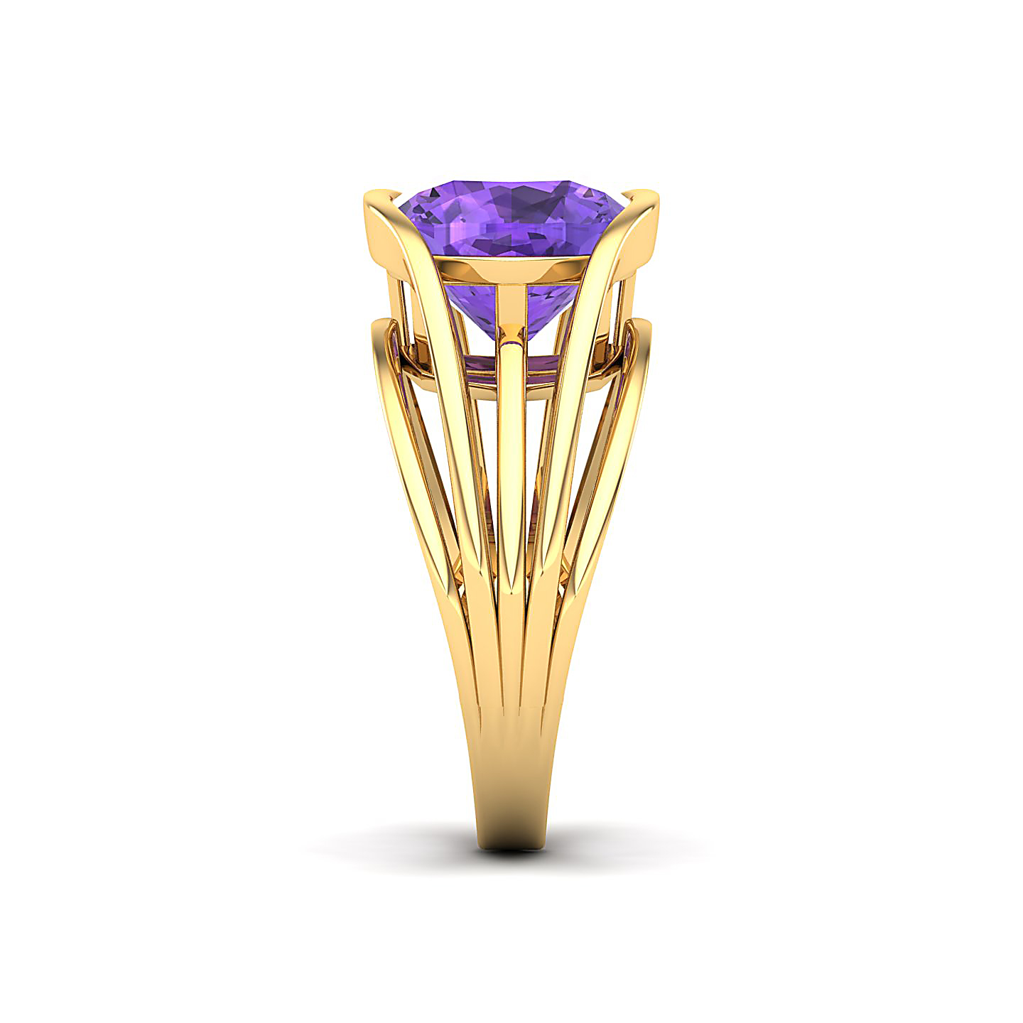 Amethyst Gold Rings