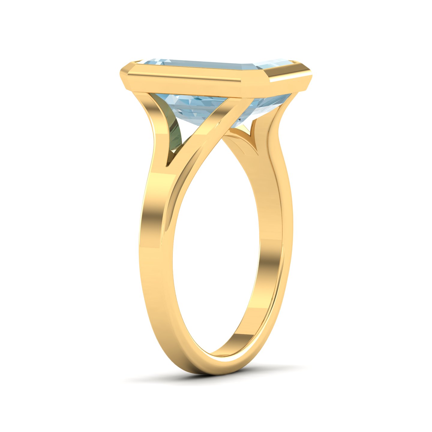 The Vivacious Aquamarine Gold Ring