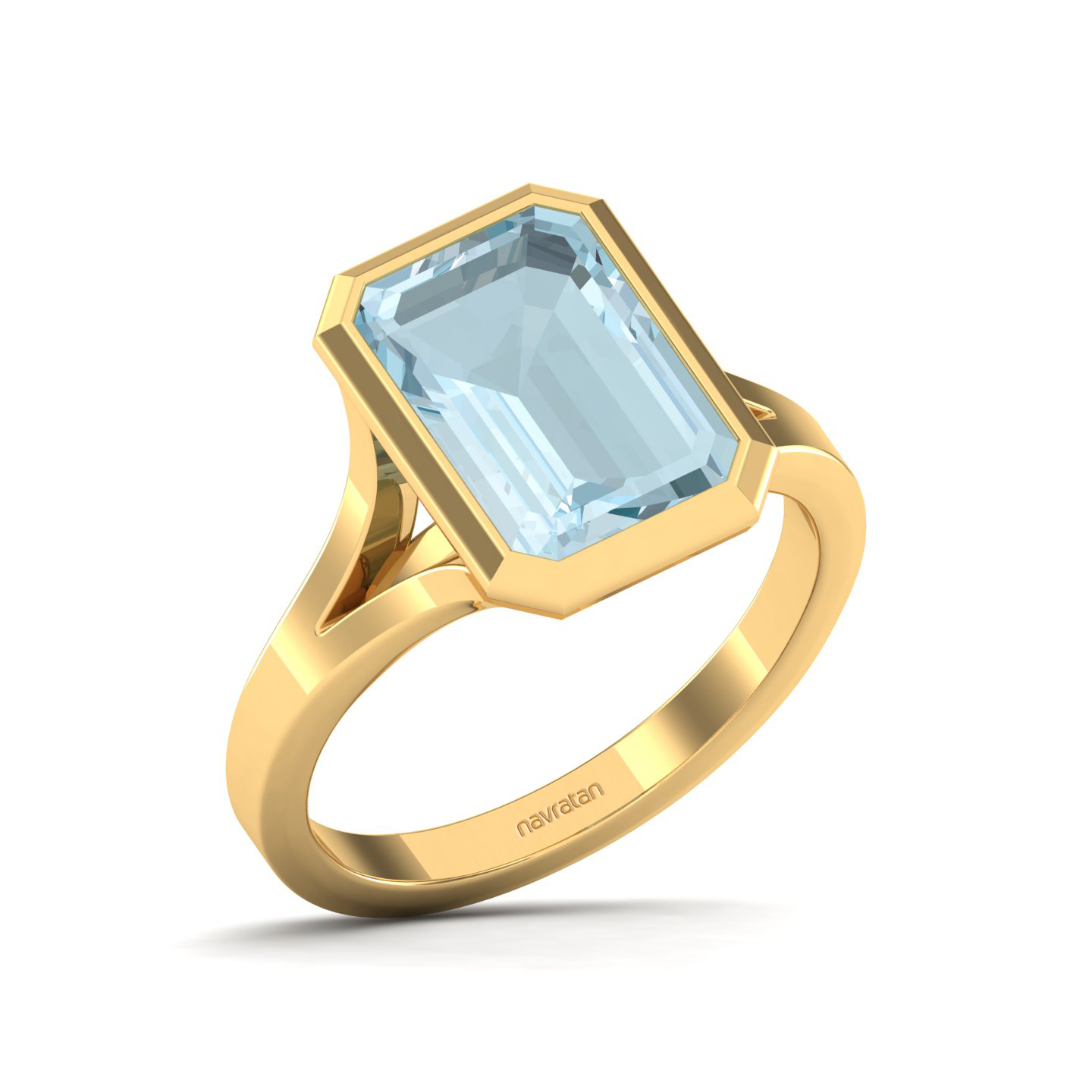 The Vivacious Aquamarine Gold Ring