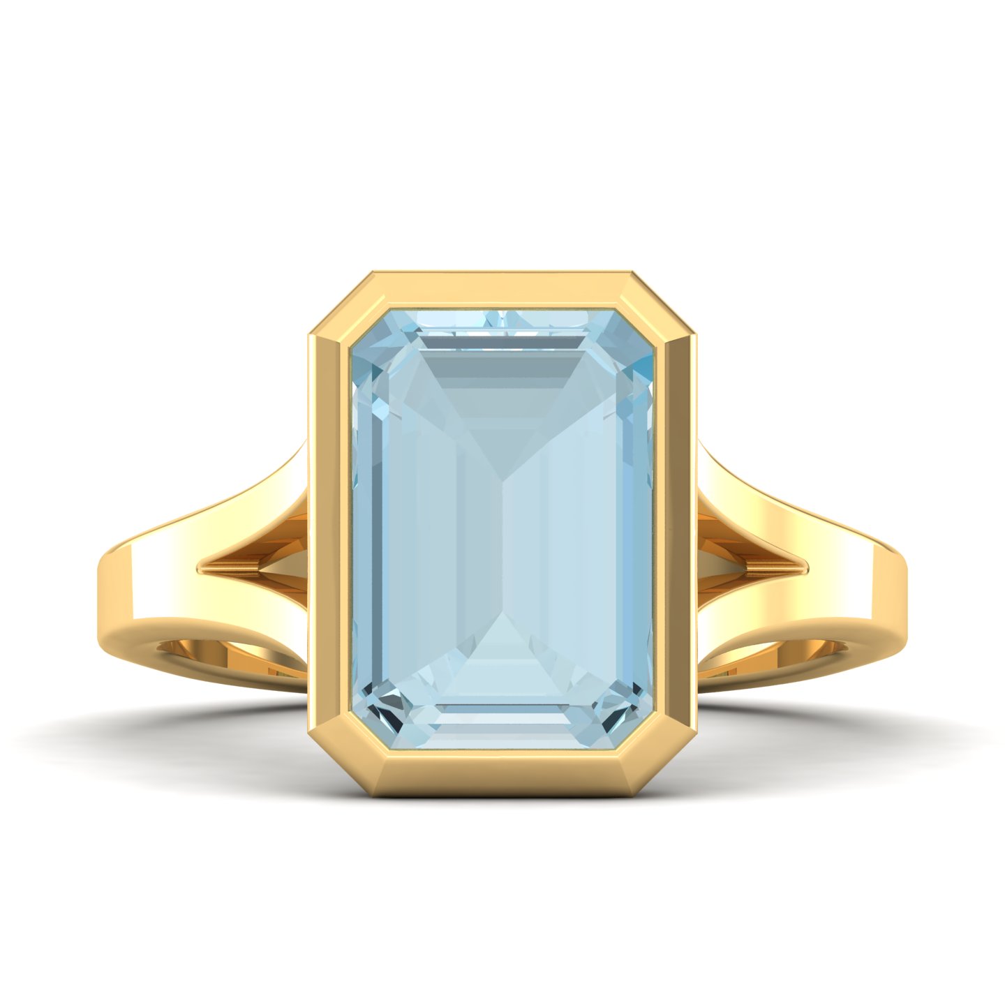 The Vivacious Aquamarine Gold Ring