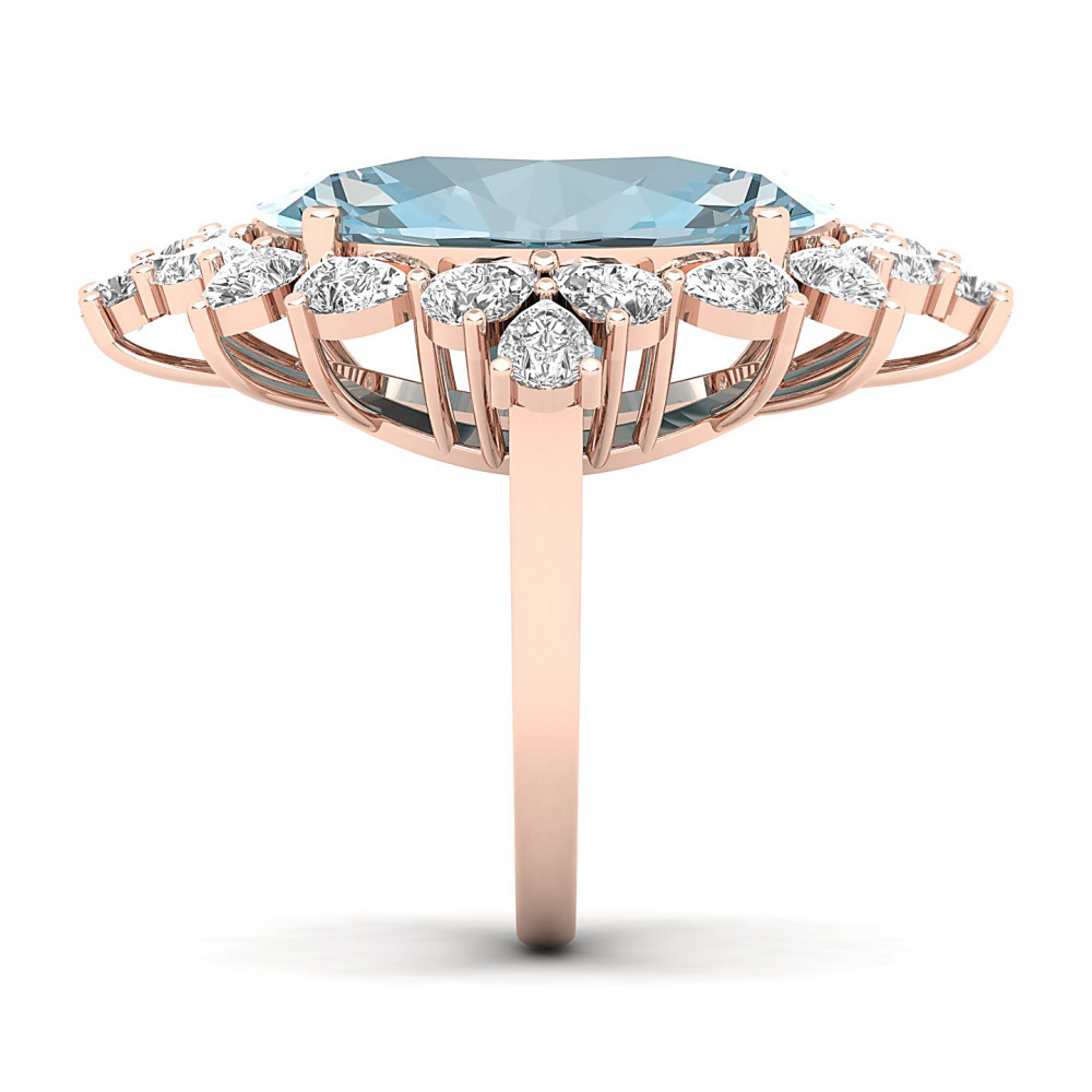Artistry Art Deco Aquamarine Ring