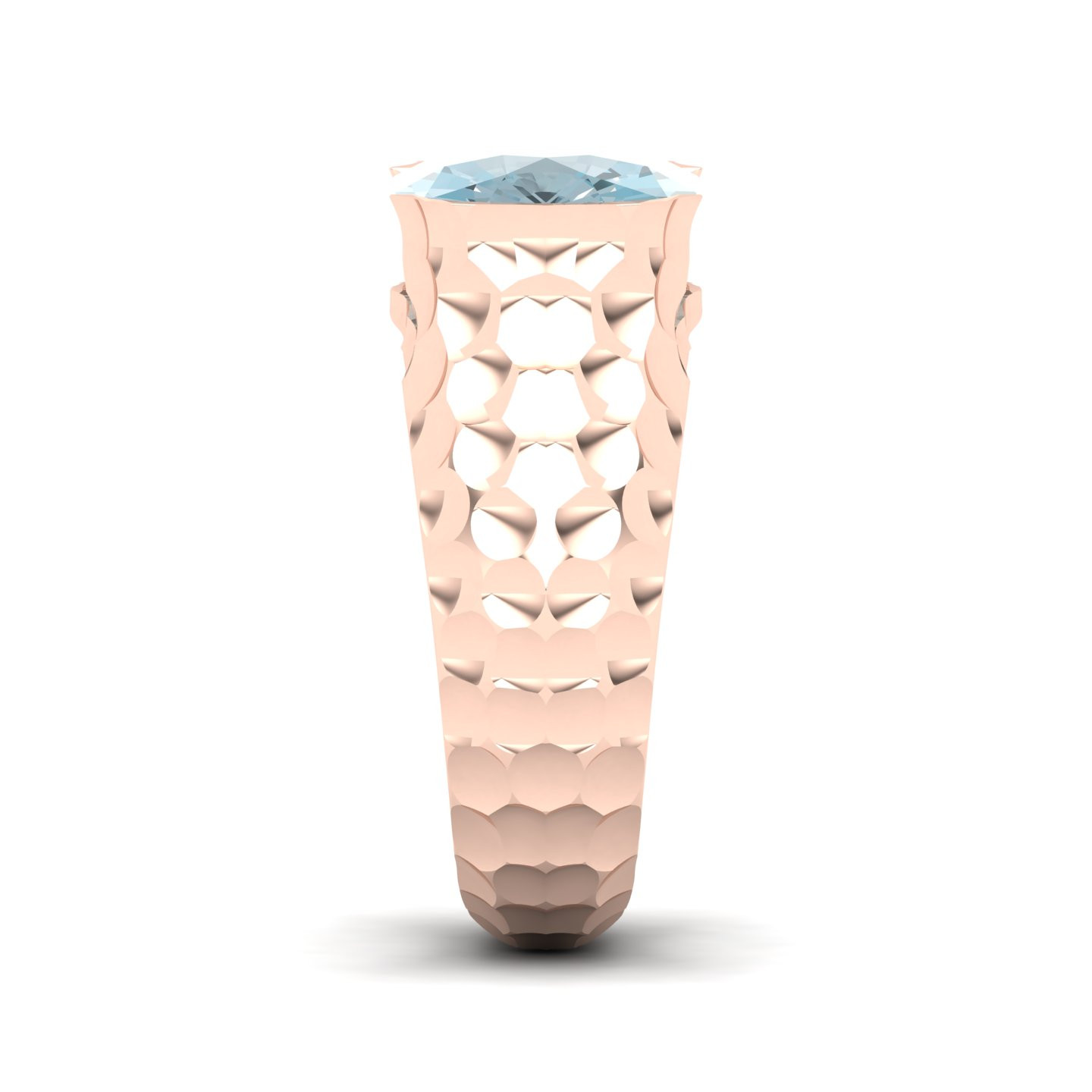 Floating Clouds Aquamarine Ring