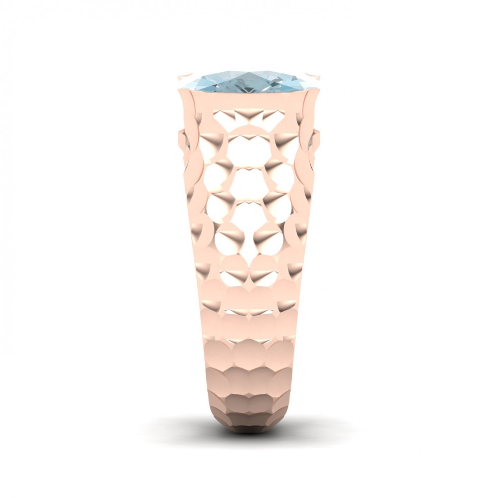 Floating Clouds Aquamarine Ring