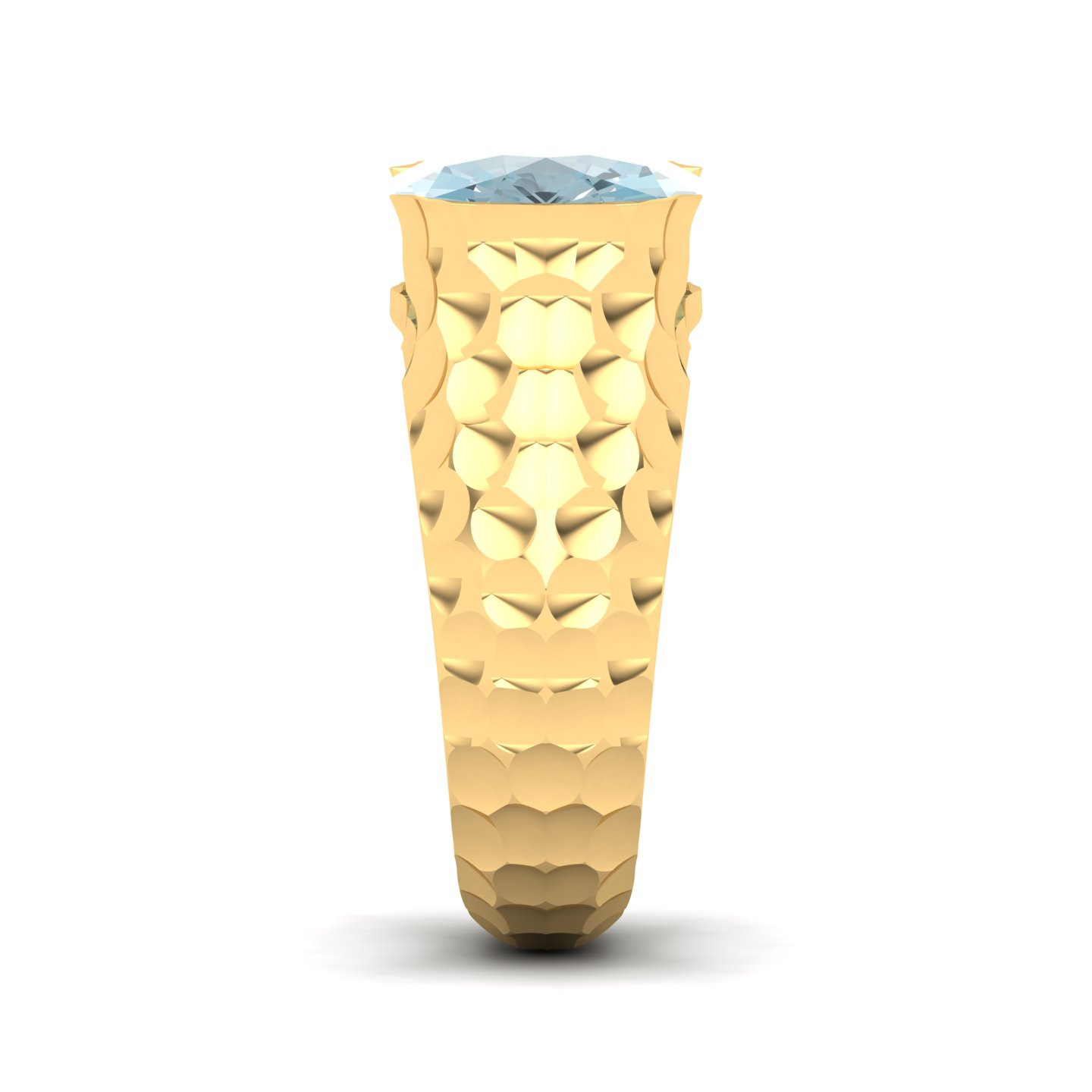 Floating Clouds Aquamarine Ring