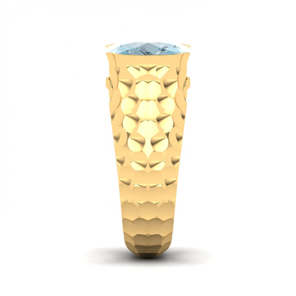 Floating Clouds Aquamarine Ring