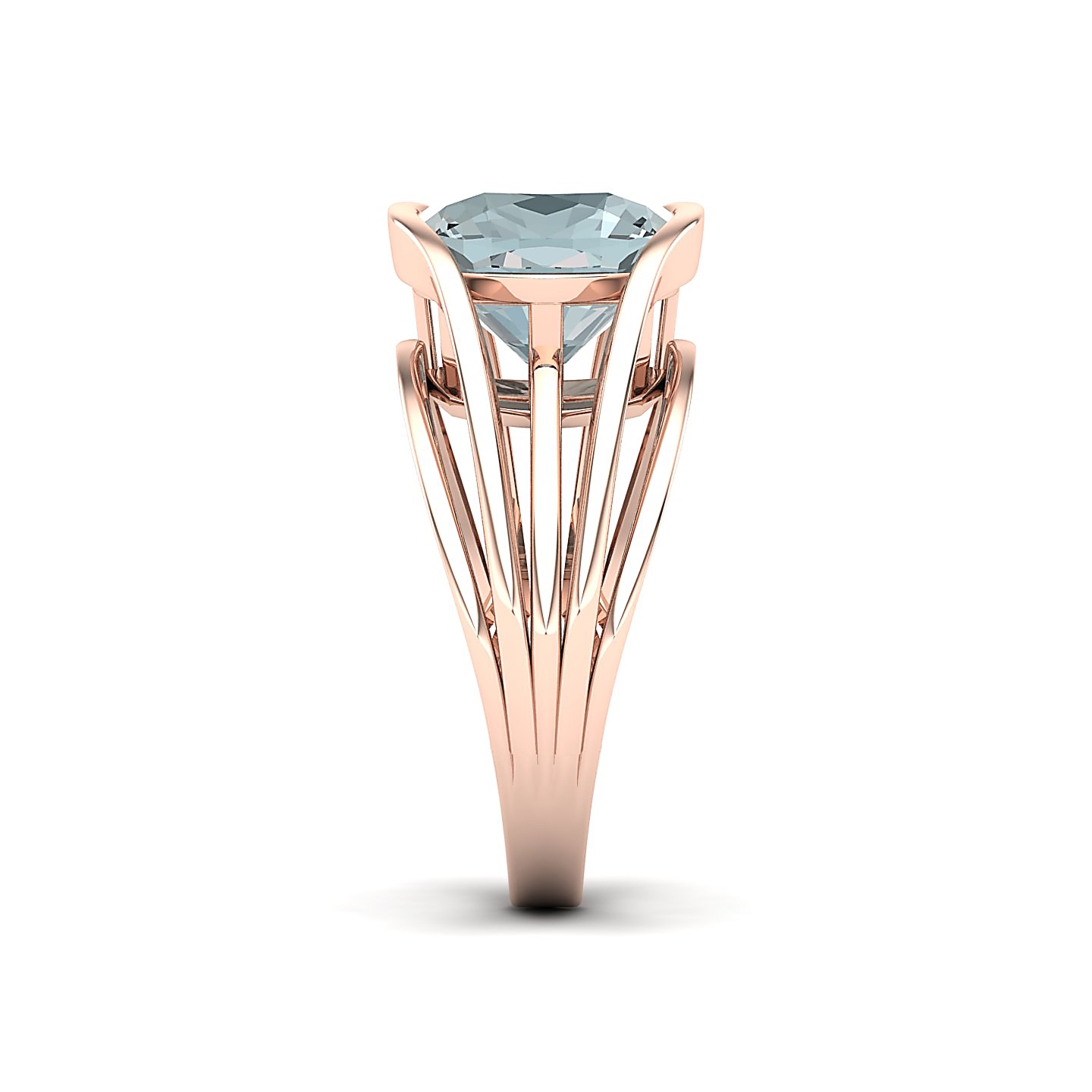 Aquamarine Gold Rings