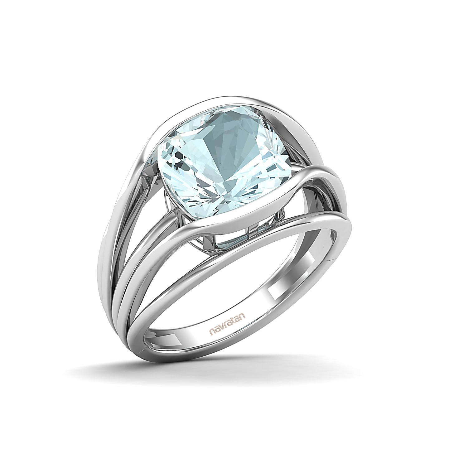 Aquamarine Gold Rings