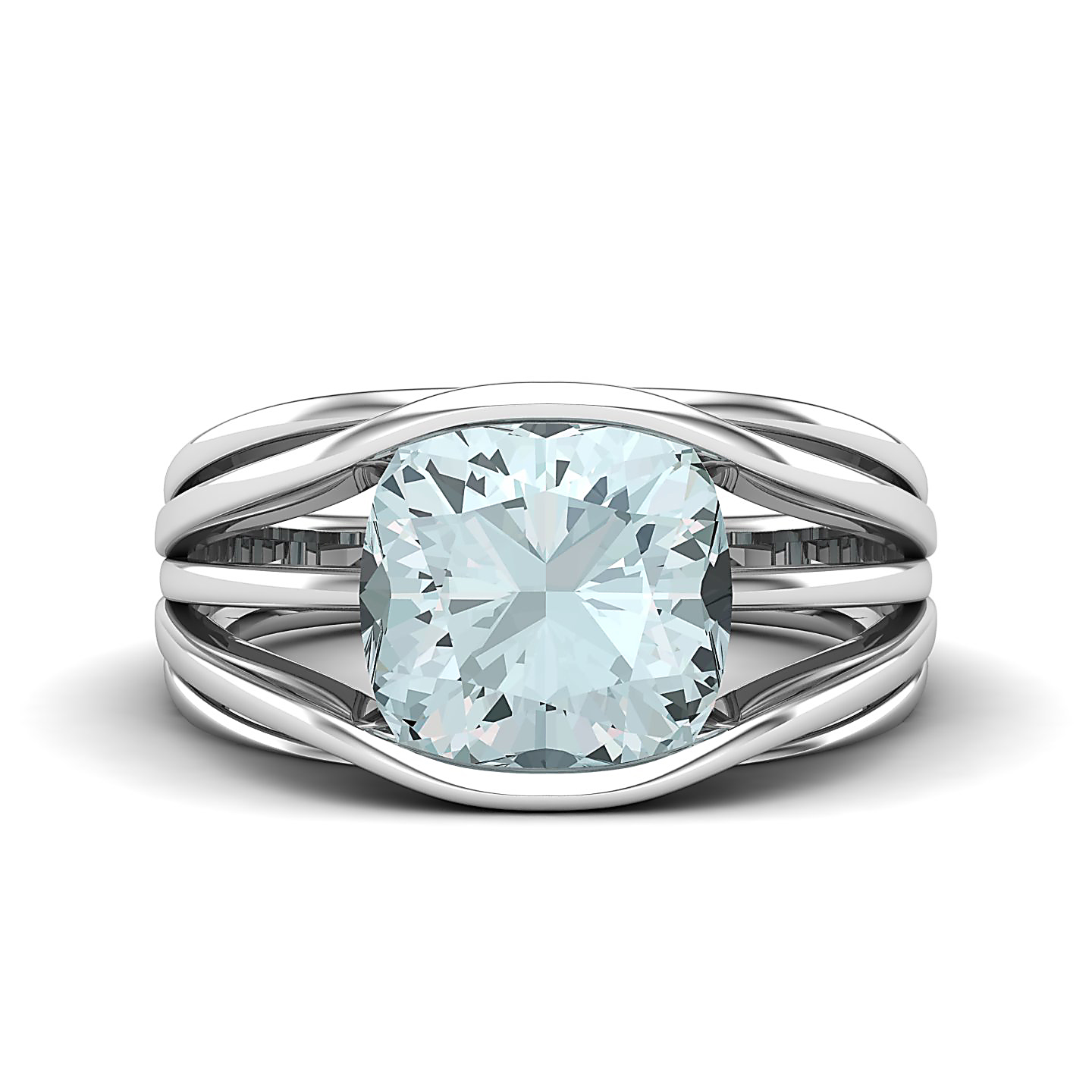 Aquamarine Gold Rings