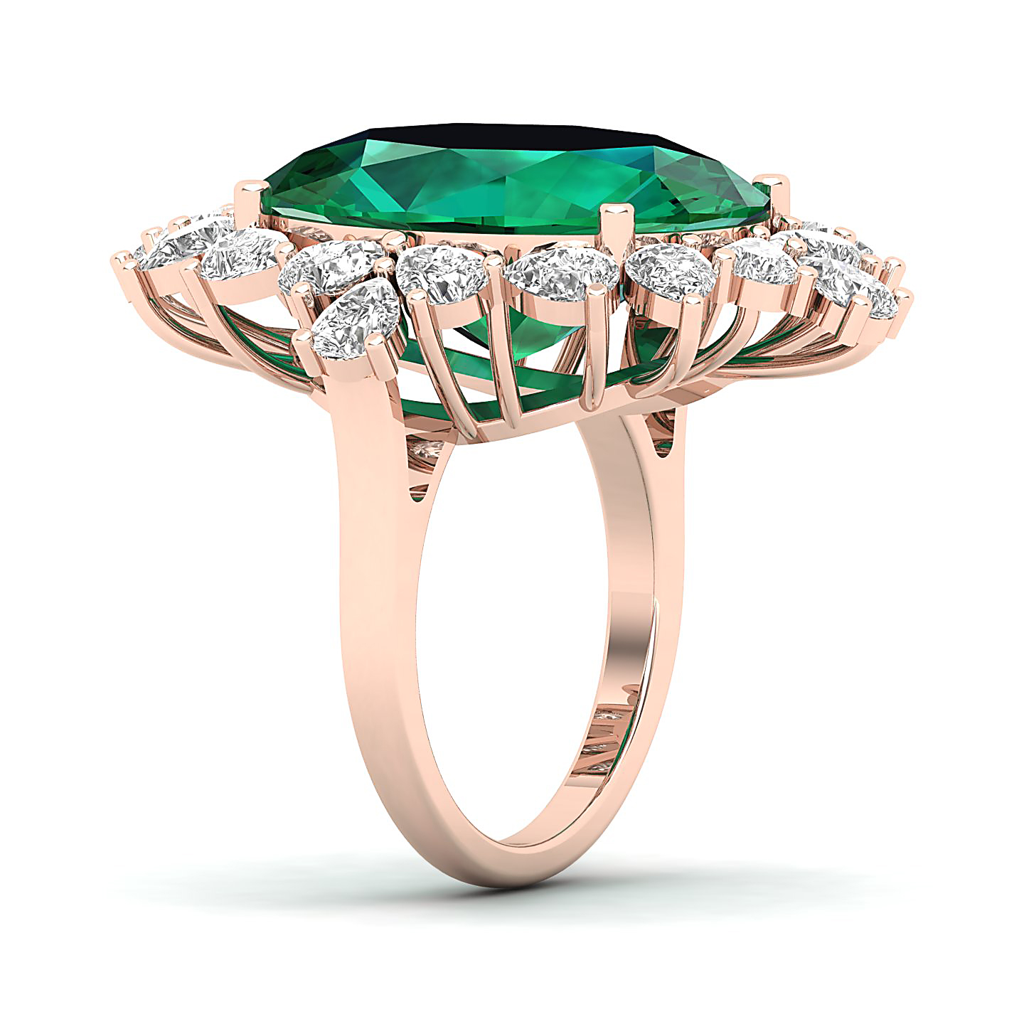 Artistry Art Deco Emerald Ring
